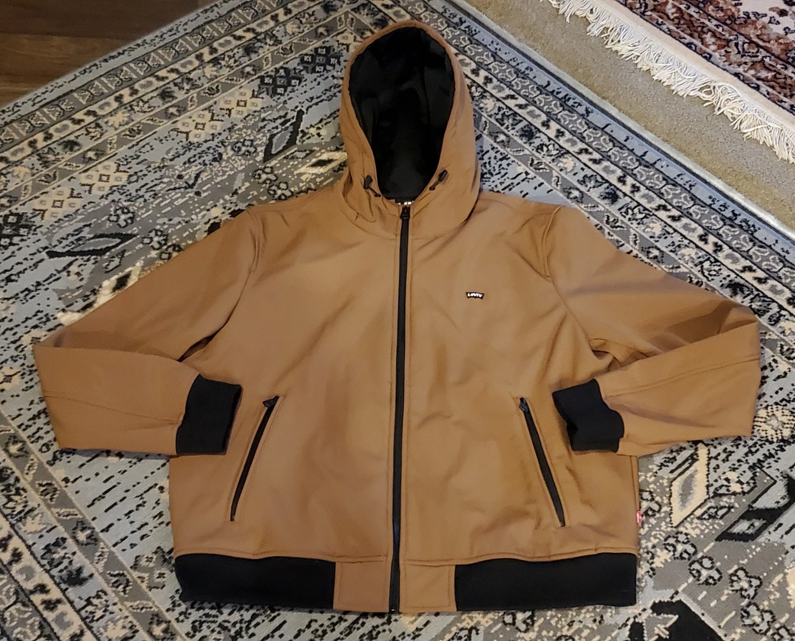 Levi's SoftShell Hooded Water Resistant Bomber Jacket Mens XL Only Worn 3 Times