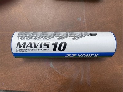 Yonex Yonex Mavis 10 Badminton Nylon Shuttlecock(Tube of 6) - White