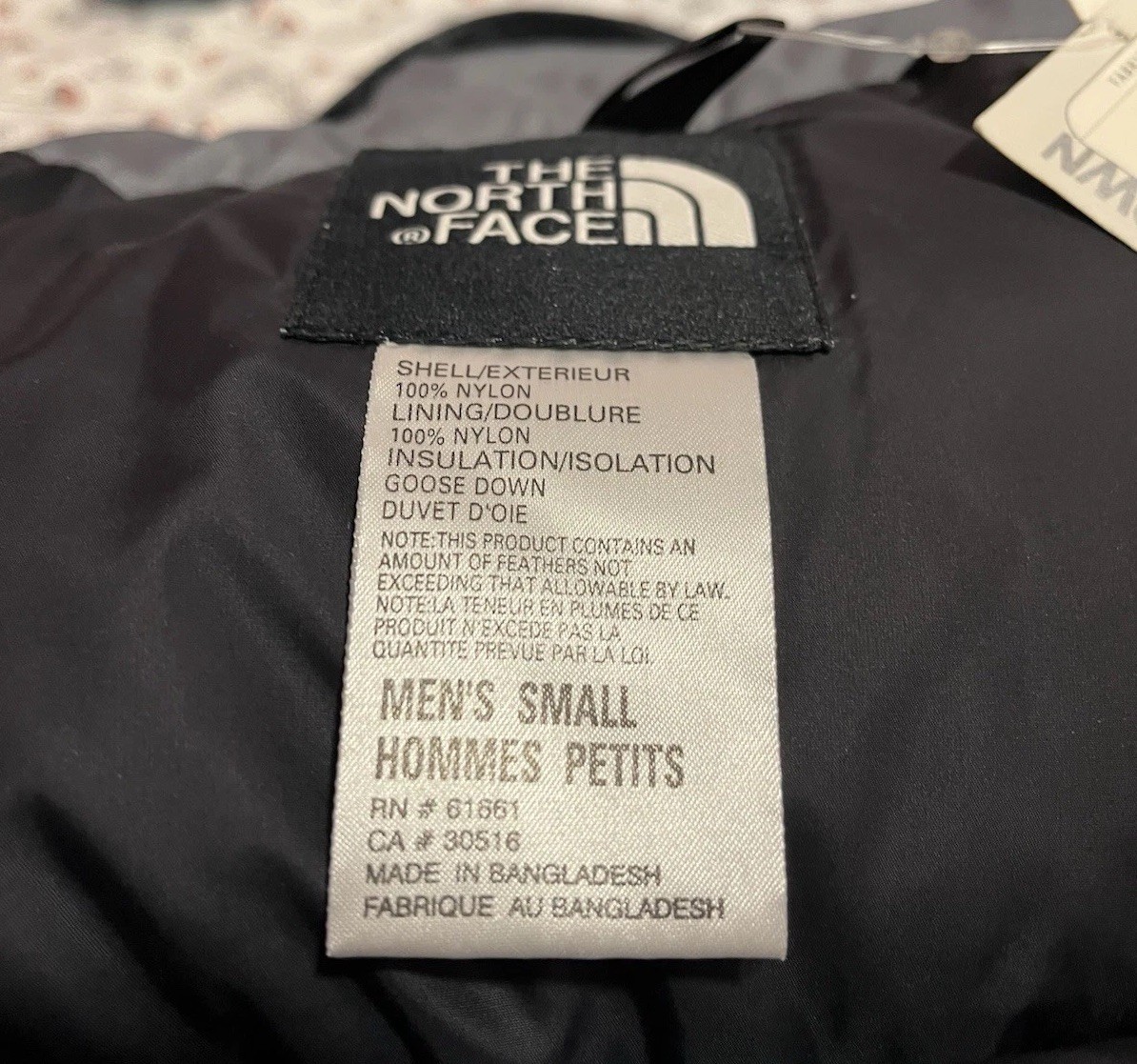 North Face Men’s Nuptse 700 Vest-Small-Gray NWT-Special Corporate Pepsi Ed. RARE image 4