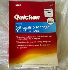 Intuit Quicken Deluxe 2012 Personal Finance for Windows CD English Retail