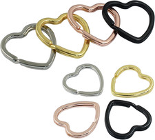 Heart Shaped Metal Key Rings