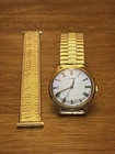 Vintage Timex Mechanical Hand Wind Watch Roman Numeral Gold Tone 2 Speidel Bands