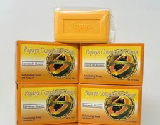 papaya Complaxion soap Buty bar with papaya oil { PACK OF 4 } 200g EACH