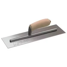 KRAFT TOOL CF209C Gunite Trowel w/Camel Back, 14" x 4