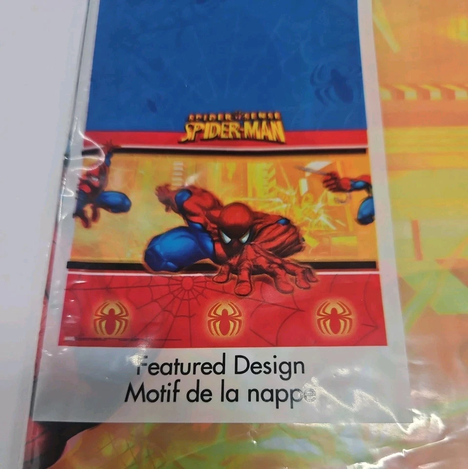 Hallmark Marvel Spider-Man Mantel Cumpleaños Plástico Cubierta de Mesa Fiesta Araña Foto 3 de 3