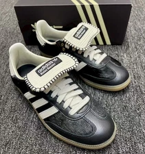 Men's WALES BONNER x Adidas Originals Samba Pony Tonal Low Top Sneakers