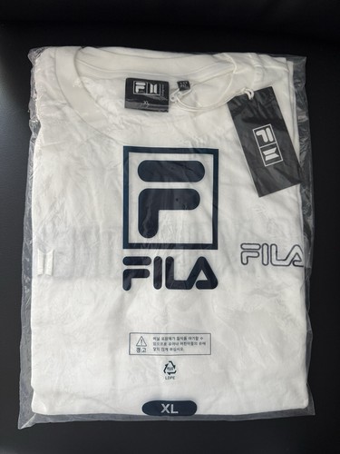 BTS X FILA NOW ON No More Dream T-shirt Size XL White - NWT