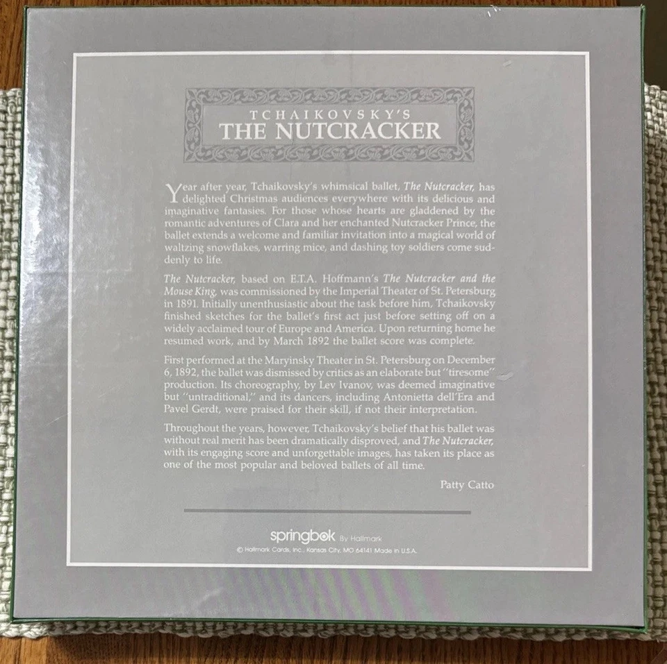 New Vtg Tchaikovsky’s The Nutcracker Jigsaw Puzzle 500 Pc Springbok w/Ornament - Image 2 of 4