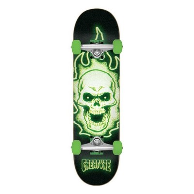 Creature Factory Complete Skateboard Bonehead Glitch Full Green Black 8''