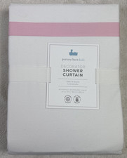 Pottery Barn Kids DECORATOR Shower Curtain 72x72 Pink Classic NEW