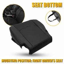 Left Driver Bottom Leather Seat Cover For 2013-2018 Dodge Ram 1500 2500 3500 EOA