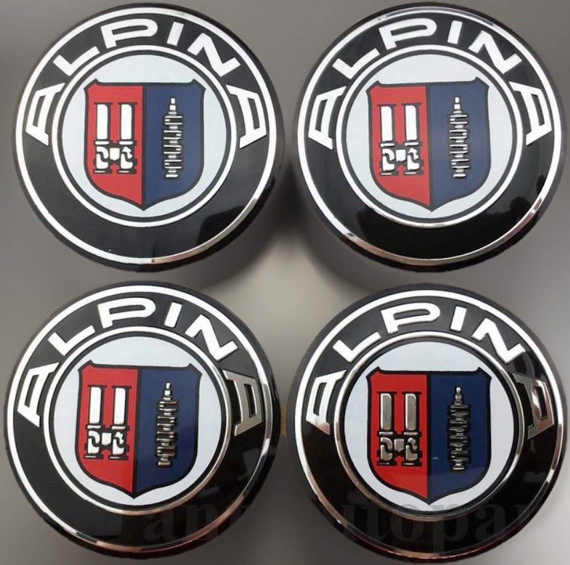 Renover vos jantes avec le pack de 4 centres de roue ALPINA 56mm