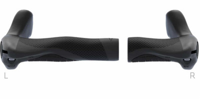 SQLab Stuby Short Lenkergriffe für Drehgriffschalter rechts schwarz-grau