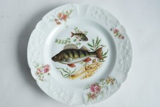 Assiette porcelaine Poissons