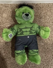 **VERY NICE** INCREDIBLE HULK Build a Bear Workshop Plush---OUTFIT INCLUDED
