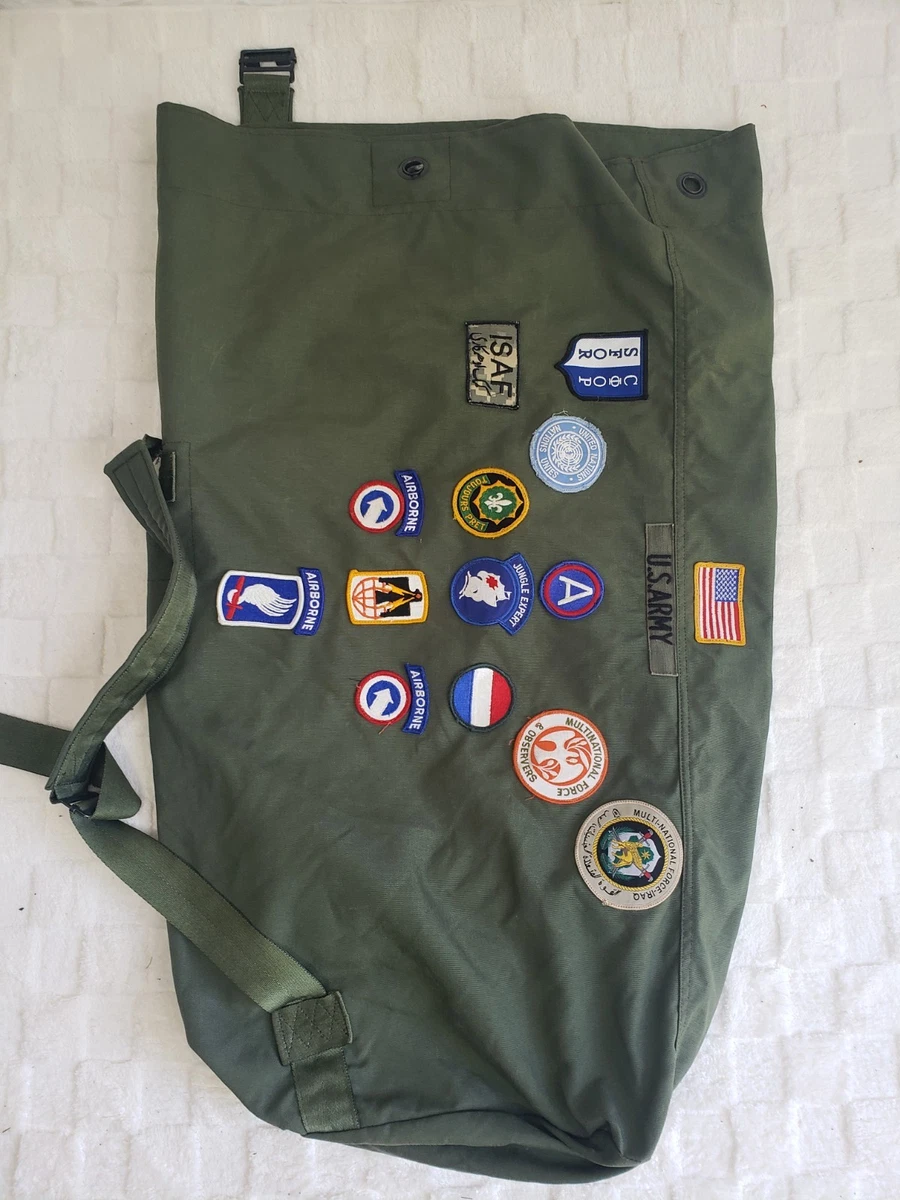 Vintage Army Duffle Bag In Collectible Military Surplus Bags
