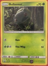 Pokémon TCG Bulbasaur Detective Pikachu Stamped LP #SM198