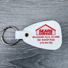 Vtg Keychain Sears Hardware Willoughby Hills Ohio Advertising Key Ring - 2206