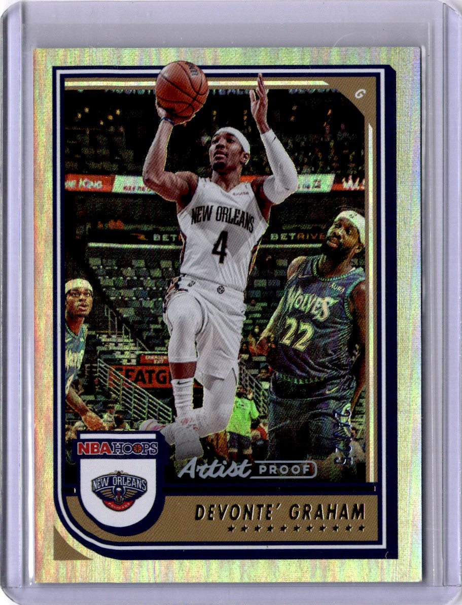 2022-23 Panini NBA Hoops Devonte' Graham Artist Proof /25 #145