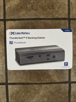 THUNDERBOLT5/USB  Black Docking Station