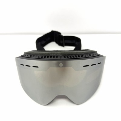 Spy Optic Mainstay Snow Goggles Silver Mirror Lens Black Strap Ski Snowboarding