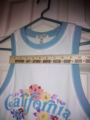 Billabong X The Salty Blonde Top Junior Size Med California Tank Graphic T Shirt - Picture 3 of 9