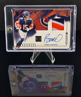2024 Impeccable Rome Odunze Elegance RC ON CARD Auto Dual NFL FB & Helmet 1/5 🔥