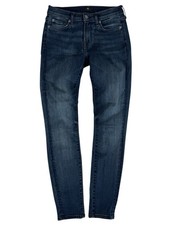 7 For All Mankind Blue Dark Wash Mid-Rise The Skinny Denim Jeans Women's Size 26
