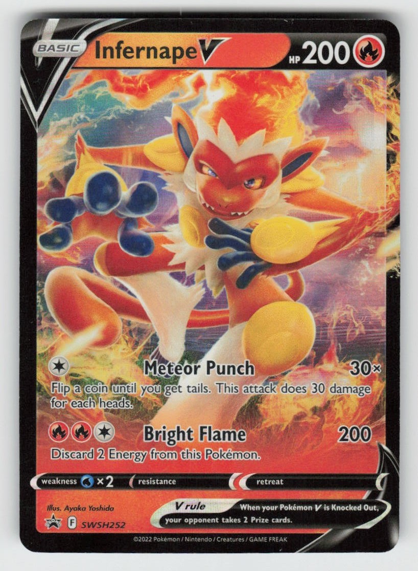 Infernape V SWSH252 Promo Sword & Shield Promo Near Mint