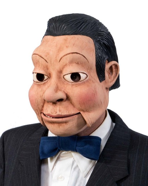 Ventriloquist Doll Dummy Mask Woody Moving Mouth Realistic Halloween