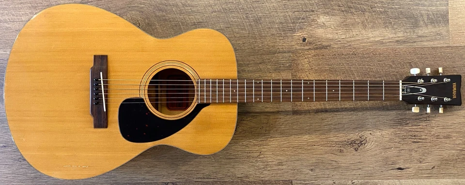 1971 Yamaha FG-110 Natural Gloss Finish Grand Concert Acoustic Guitar - Image 2 of 4