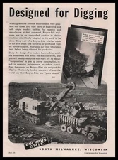1946 Bucyrus Erie South Milwaukee Wisconsin Foundry Photo Vintage Print Ad