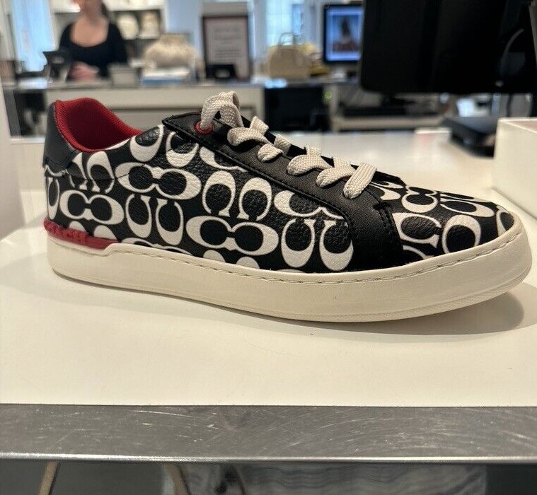 Coach Clip Low Top Sneaker C7033 Men Red/Chalk/Black Pick size | eBay