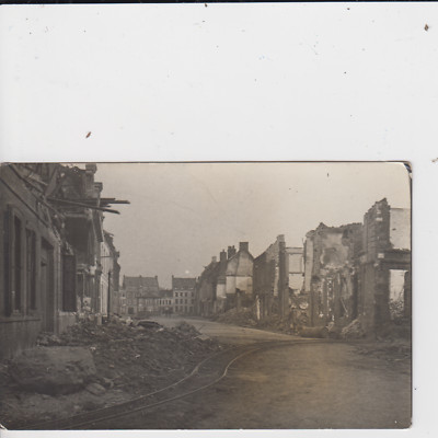 Postcard France France-WW1 La Bassée Department North-destroyed houses ruin
