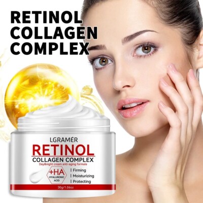 Retinol Collagen Firming Cream   Smooth Wrinkles, Brighten Skin 60g