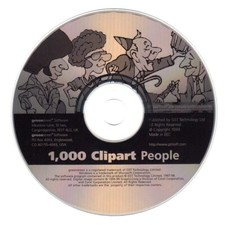 1,000 Clipart - People PC-CD, 1999 for Windows 95/98/NT- NEW CD in SLEEVE
