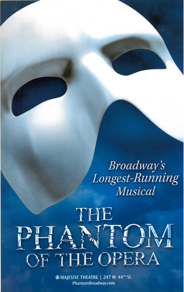 The Phantom of the Opera Window Card Musical Theater 18