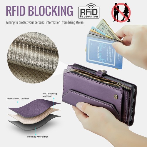 Cover For Samsung S25 Ultra S25Plus CaseMe Wallet Card Slot Case PU Leather Case - Zdjęcie 10 z 27