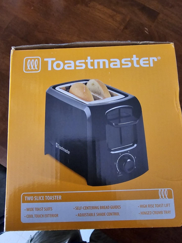 Toastmaster черный тостер на два ломтика классный сенсорный широкие слоты БЕЗ UPC - Изображение 2 из 2