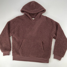 American Eagle Hoodie Women Extra Small Sherpa Kangaroo Rib Sweatshirt Party Go