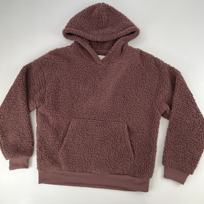 American Eagle Hoodie Women Extra Small Sherpa Kangaroo Rib Sweatshirt Party Go