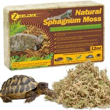 12OZ Sphagnum Moss for Reptiles 20QT Premium Dried Moss for Terrarium Long Fi...
