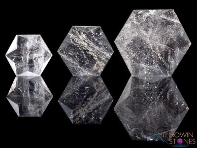 QUARTZ Crystal Prism Hexagon - Sacred Geometry Metaphysical Healing Stones E0127