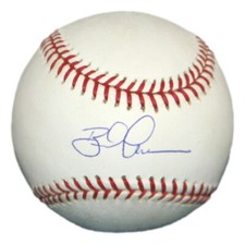 Brad Ausmus Astros Tigers OML Signed Baseball PSA/DNA 93332