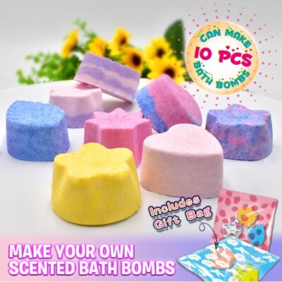 BIG BANG BEAUTY Kids Wonderful Bath Bombs Kit DIY Craft Project Birthday Gift 8+