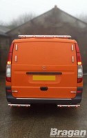 HeckdachträGer Mit Leds FüR Mercedes Vito Viano Ab 14+ ZubehöR Aus Edelstahl