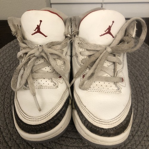 Nike Air Jordan 3 Retro White Cement DM0966-100 Kids Size 11C