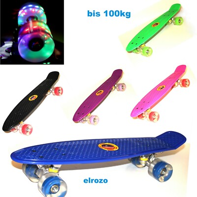 LED 22'' Mini Skateboard Fun Penny Board Pennyboard 57 cm bis 100 kg Fun Board to