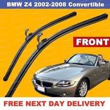 For BMW Z4 02-08 U-Hook Front Windscreen Aero Wiper Blades SET 21"20"