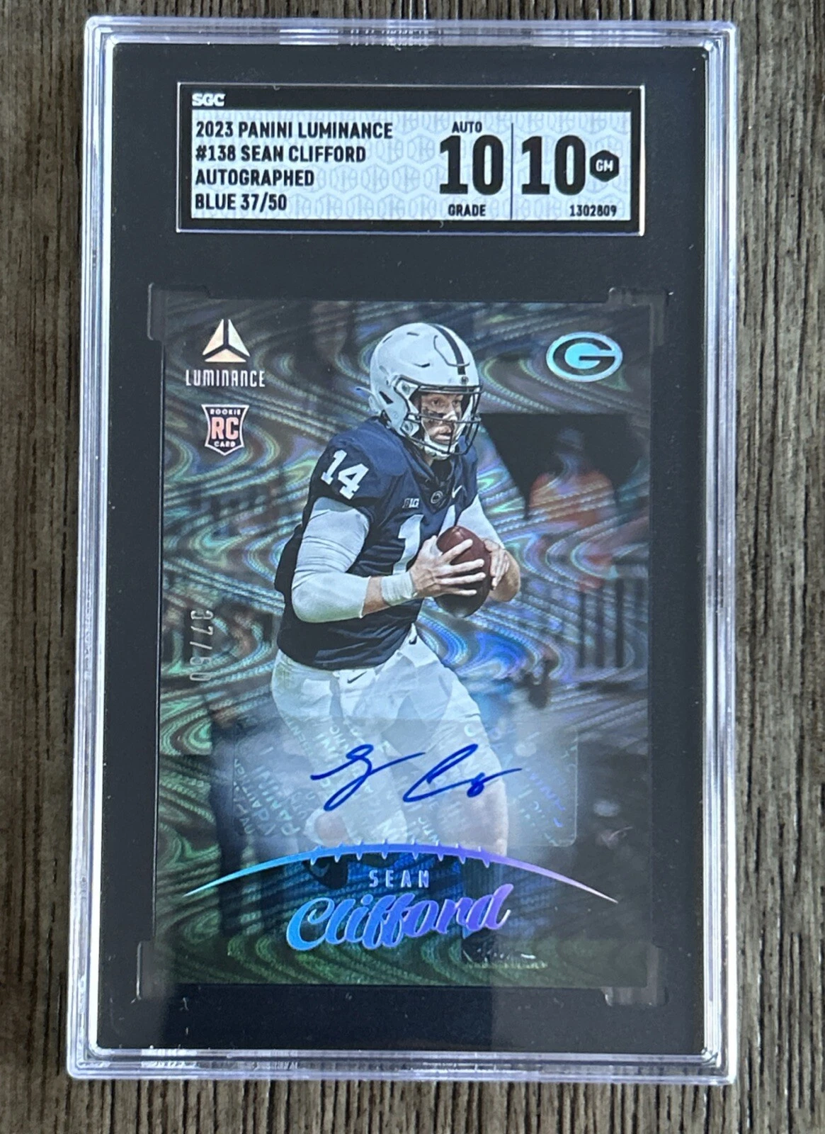 Sean Clifford Panini Luminance #138 Autograph-Blue